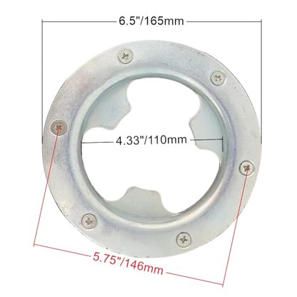 Universal 1 Piece Commercial 15 Inch Diameter Rotary Scrub Brush Fit for 15 Inch Floor Scrubber Machine-Medium Brush (38cm) White