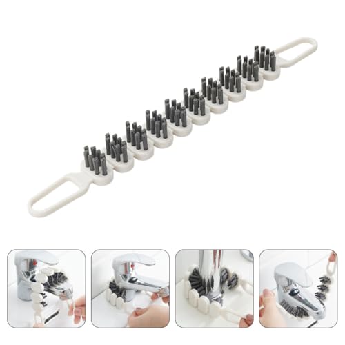 UKCOCO 2pcs Bendable Crevice Cleaning Brush Set, Small Metal Bristle Gap Cleaner for Kitchen, Bathroom, and Household Debris Removal