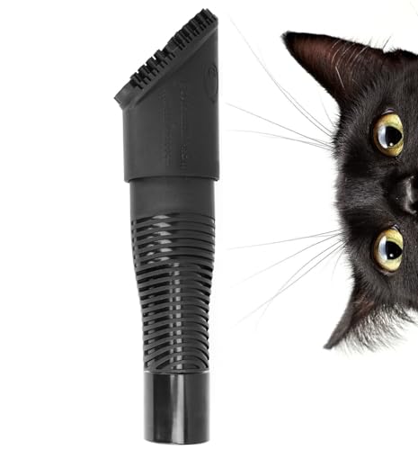 FUR-EEL PRO 2.0 Pet Hair Remover Vacuum Attachment, Replaceable Rubber Brush Head for Dog & Cat Hair, Fits 1-1/4, 1-3/8 & 1-1/2 in Round Hoses, for Car Detailing, Carpet & Upholstery - color: Pro 2.0