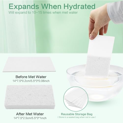 Large Cellulose Sponges, Kitchen Sponge for Dish, Thick Heavy Duty Scrub Pads, Non-Scratch Scrubber for Household/Cookware/Bathroom/Office/Boat 5.5" x 3" x 1" (7 Pack) Mixed - color: Mixed
