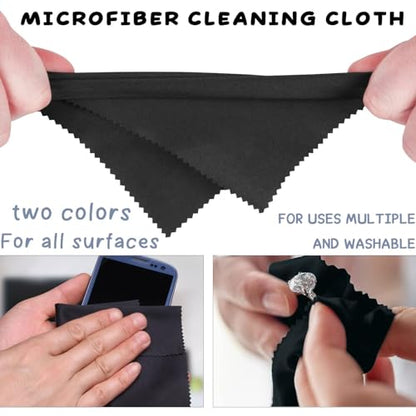 8-Pack Premium Microfiber Cleaning Cloths -Ultra-Soft, Streak-Free, lint-Free, Suitable for Glasses, Screens, Cameras, Mobile Phones,General Soft High-Quality Polishing Cloth and televisions