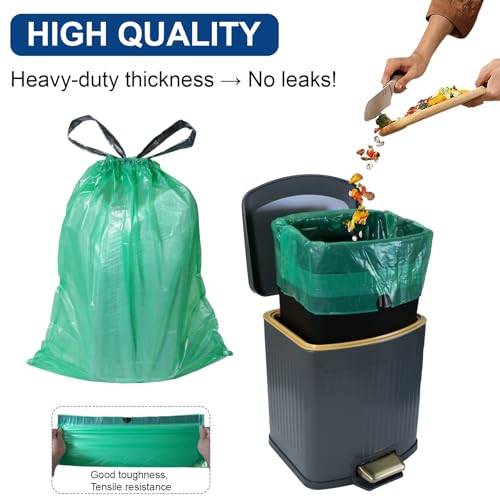 Dog Waste Bags, 23.5'' x 19.5'' Thickened Design Drawstring Dog Poop Bags, Tear Resistant & Leak Proof, Unscented Poop Bags (20 Count)