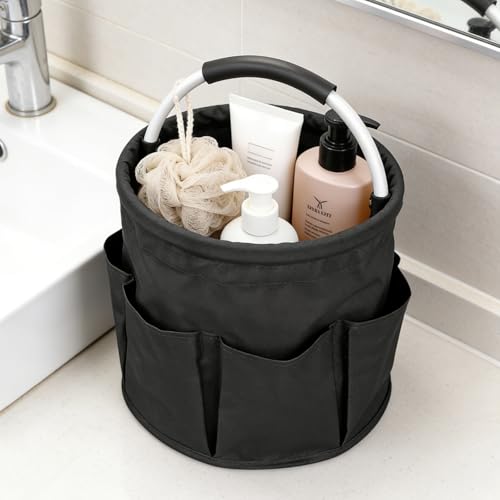 17L Foldable Storage Basket Handle Portable Multi Cleaning Bucket Bag for Outdoor Camping Home, Garden