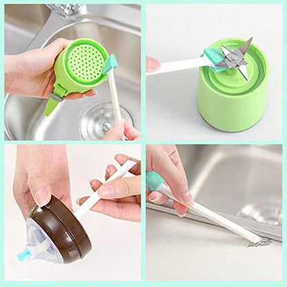 16 Pcs Crevice Gap Cleaning Brush Tool, 8 in 1 Detail Cleaner Brush for Bottle Cap Small Gap Brushes for Cleaning Window Groove Versatile Household Small Spaces Cleaning Brushes
