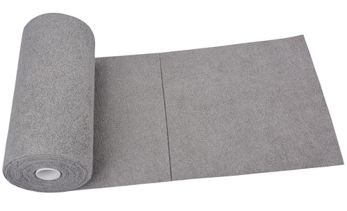 HOPESHINE Microfiber Cleaning Cloth Roll 50-Pack Reusable Paper Towels Washable for Cars Care Wash Supplies Kitchen Dish Rags House Window Cleaning Cloths Lint Free Tear Away Ultra Absorbent (Gray) - color: Gray