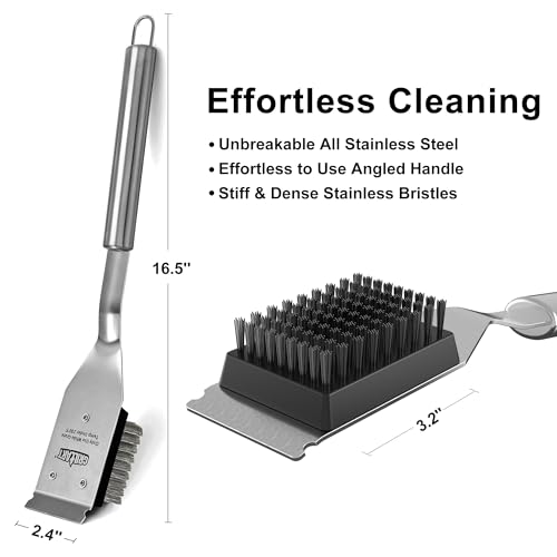 GRILLART Grill Brush and Scraper Replacement Head - 2PCS - color: Replacement Heads
