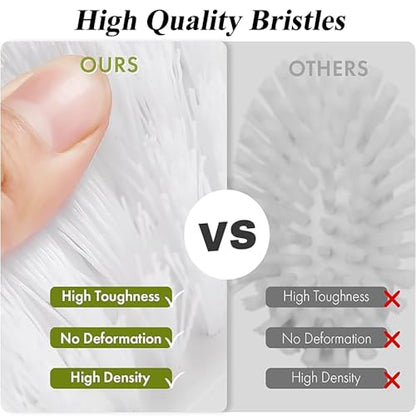Heavy Duty Scrub Brush with Comfort Grip Handle – Stiff Bristles for Deep Cleaning – Bathroom, Tile, Grout, Sinks, Floors – Durable Cleaning Brush for Tough Stains & Soap Scum
