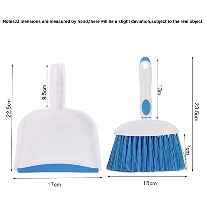 Mini Broom and Dustpan Set-Mini Whisk Set for Desk, Housekeeping, Office, Kitchen, Pet Nest, etc.,Daily Cleaning Necessity Plastic Mini Dustpan Set (Light Green) - color: Light Green