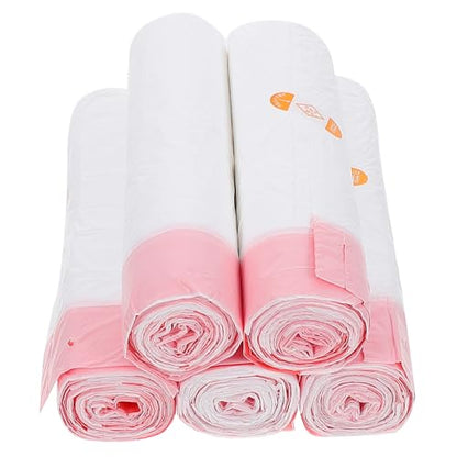 Heavy Duty Drawstring Trash Bags 5pcs Thickened 45X50Cm White Garbage Bags for Home Kitchen Waste Disposal with Tie Closure for Household Cleaning