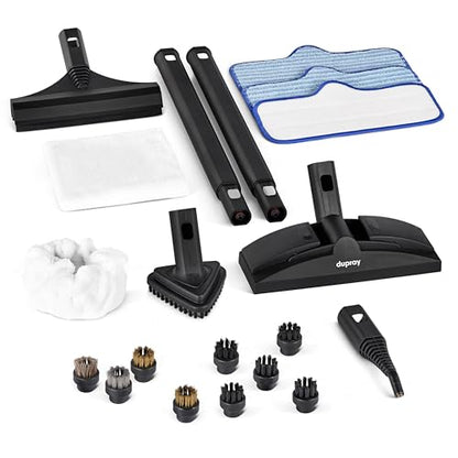 Dupray Neat Steam Cleaner, Multipurpose Steamer for Floors, Grout & Upholstery, Chemical-Free Cleaning, Large Tank, 20-Piece Accessory Kit *Kills 99.9% of Bacteria & Viruses - size: 20-piece (Neat Steam Cleaner)