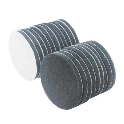 4 Inch 800 Grit Drill Brush Scrubber Scouring Pads, 20 Pcs Hook & Loop Power Scrubber Scour Pads for Rotary Tools, Random Orbital Sander (Grey) - style: Grey - 800#