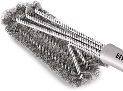 Best BBQ Grill Brush Stainless Steel 18" Barbecue Cleaning Brush w/Wire Bristles & Soft Comfortable Handle - Perfect Cleaner & Scraper for Grill Cooking Grates