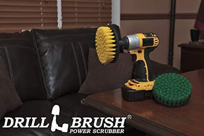 Bathroom Accessories - Power Scrubber Bathroom and Kitchen Brush Set - Cleaning Supplies - Drill Brush- Bath Mat - Shower Cleaner - Soap Scum, Mineral Deposits, Calcium, Hard Water, Rust Stains