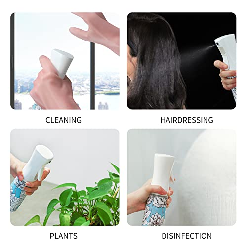 Hair Spray Bottle,Continuous Water Mister Empty Spray for Hairstyling, Cleaning, Plants, Misting and Skin Care - color: pink