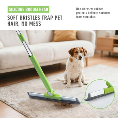MXF Pet Hair Remover Kit - Including Carpet Rake & Large Lint Roller, 2 in 1 Pet Hair Removal Tool Cat Dog Fur Rakes Scraper Carpet Broom for Carpets, Rugs, Mats, Pet Beds