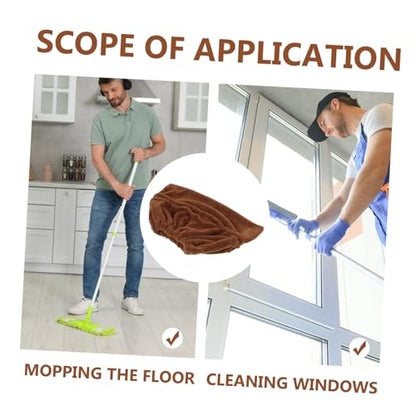 Hemoton 1pc Broom Cloth Cover Washable Sweeping Broom Cover for Household Cleaning Easy to Install Reusable Mop Cloth for Dust and Hair Removal Compatible with All Types