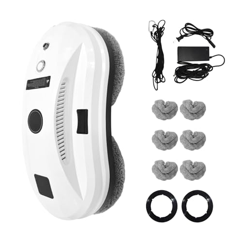 Window Cleaning Robot, Auto-Spray Window Cleaner, AI Path Planning & Edge Detection, 3000Pa Suction, Remote Control, Ideal for Glass Windows that are Difficult to Reach Manually