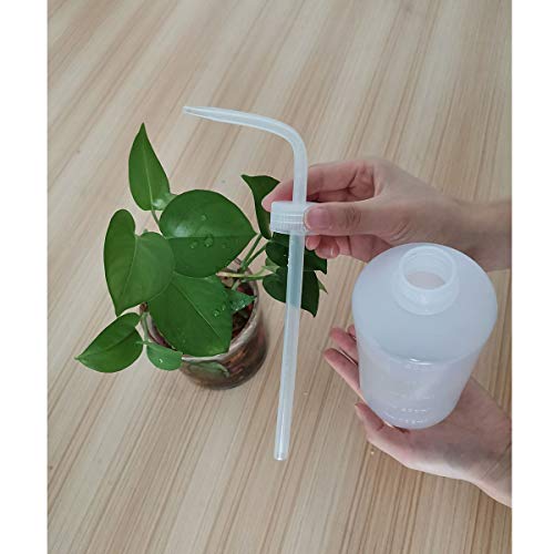 Valchoose 2Pack 500ml Squeeze Bottle 16.9oz, No Spill Wash Bottles Large with Handy Measurement Lines, Wash Bottles Squeeze Spout Flowing Well - color: White, size: 2x500ml