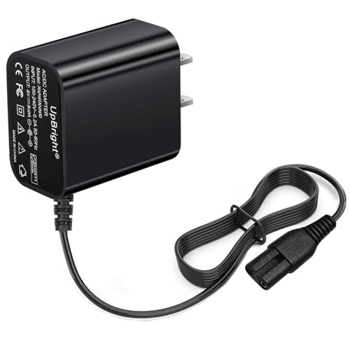 UpBright 2-Prong 9V AC/DC Adapter Compatible with LABIGO LA1 Pro LA1Pro Model KS-2619 KS2619 7.4V 2500mAh Li-ion Battery Electric Spin Scrubber Cordless Cleaning FD DK10-090-0650 Power Supply Charger