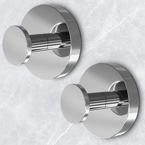 Shower Hooks for Inside Shower,Suction Cup Hooks for Glass Window,Removable Towel Hooks for Bathrooms,2 Packs(Mirror) - color: Mirror, size: 2 Pack