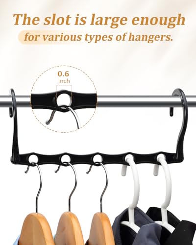 AMKUFO Hangers-Space-Saving 16 Pack Space-Saver, Plastic Magic Hangers for Small Closet Organization, Multifuctional Clothes Hangers for Closet Organizer and Storage, Small Sapce Home Essentials - size: 16 Pack