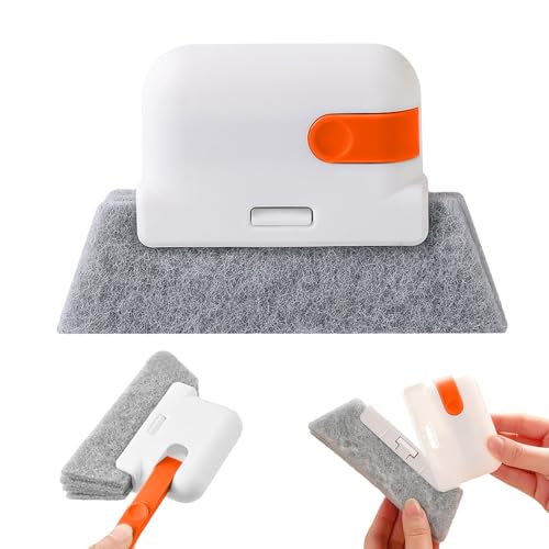Window Track Cleaning Brush – Single Handheld Brush for Sliding Door, Window Sills, Small Gaps, and Crevices, Efficient Dirt and Water Stain Removal - color: 1orange