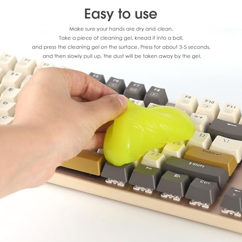 Nobsound Vinyl Record Cleaning Gel: Reusable Universal Cleaner Gel for Dust Removal Biodegradable Gel for Keyboard Speaker Car Dash