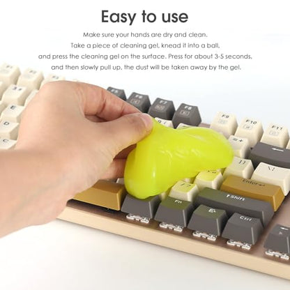 Nobsound Vinyl Record Cleaning Gel: Reusable Universal Cleaner Gel for Dust Removal Biodegradable Gel for Keyboard Speaker Car Dash