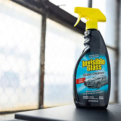 Invisible Glass 92164-6PK Premium Glass Cleaner Spray for Car Windshields and Windows, Automotive and Home Window Cleaner, Streak-Free, Ammonia-Free, Tint-Safe – 22 fl oz (Pack of 6) - size: 22 Fl Oz (Pack of 6)