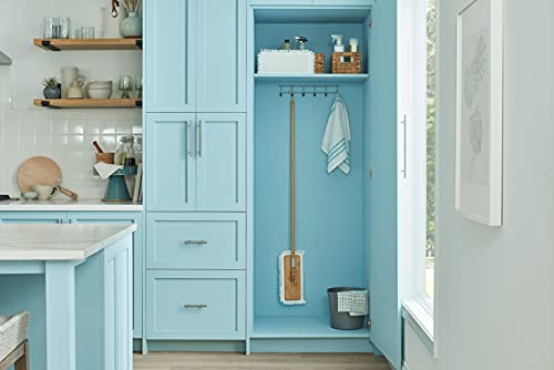 Harper Live.Love.Clean. Bamboo 2-in-1 Smooth Surface Wet/Dry Dust Mop with (2) Washable Pads for Cleaning Dust, Pet Hair & Fine Dry Dirt - style: Bamboo Wet/Dry Dust Mop