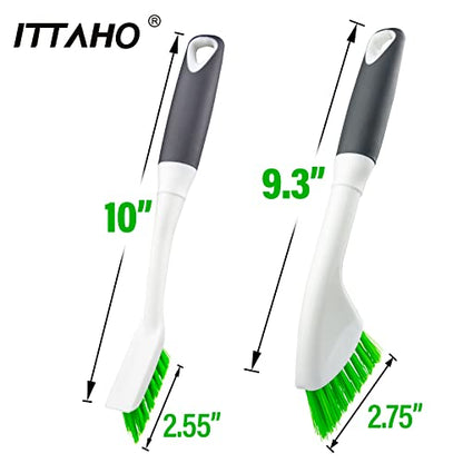 2 Pack Grout Cleaning Brush, Groove Gap Scrub Brush Set, All Purpose Indoor Outdoor Crevice Washing Tools for Window Track, Shower Door, Kitchen, Sink, Baseboard, Corner