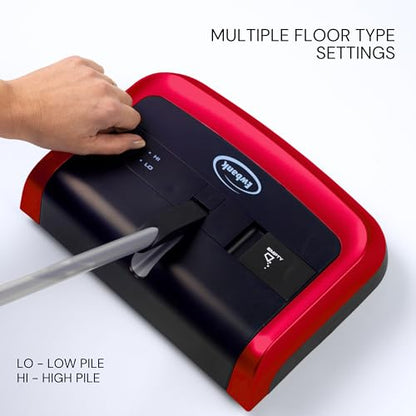 Ewbank Evolution Hard Floor & Carpet Sweeper, Non-electric, Multi-surface, with Adjustable Height, Portable and Lightweight