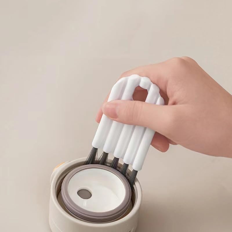 4-Piece Multi-Function Computer Cleaning Kit: Soft Brush, Keyboard Cleaner, Corner Gap Duster & Keycap Cleaner