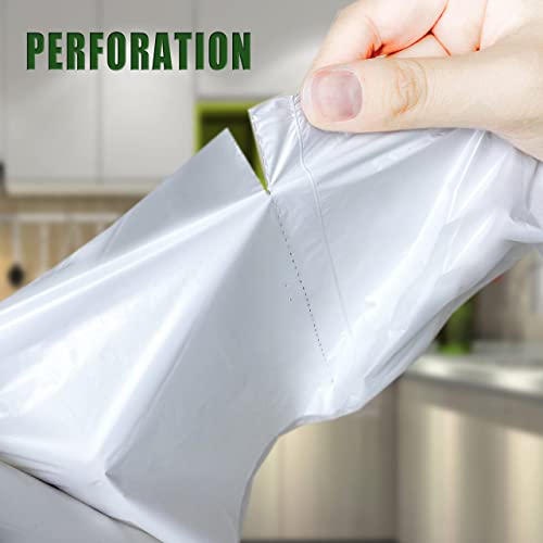 Small Trash Bags, Inwaysin Small Garbage Bags 4-6 Gallon Biodegradable Can Liners Thicken, Size Expanded, White 200 Counts - style: 4Gal-White-200
