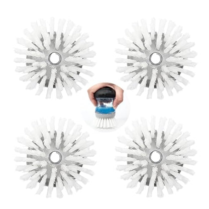 4 Pack Brush Refills for OXO Dish Brush Refill B, Brush Head Replacement OXO Dish Brush Replacement Head（Grey Round） - color: Grey Round