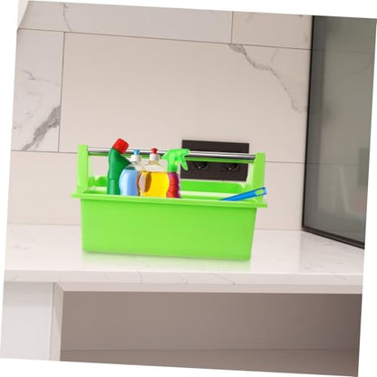 Multipurpose Cleaning Tools Container Storage Basket Handle Cleaning Supplies Organizer