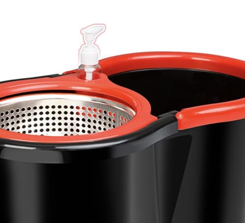Spin Mop & Bucket Set with 2 Microfiber Mop Heads