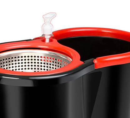 Spin Mop & Bucket Set with 2 Microfiber Mop Heads
