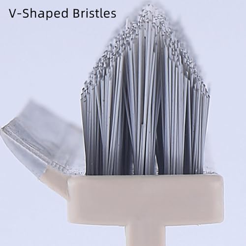 Yuguz Floor Scrub Brush, Deep Cleaning Brush with Scraper, Stand up Grout Brush, Grout Cleaning Brush for Tile Floors, Grout Brush with Long Handle, Scrub Brush with Stiff Bristles(39.37in) (Green) - color: Green