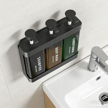 TARSHYRY Extended Nozzle, Dual Installation Method, with Locking Device, Three Chamber Design, 500ml Capacity, Convenient and Practical, Made of ABS Material. (Deep Gray) - color: Deep Gray