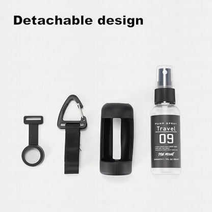 50ml Outdoor Spray Bottle - Portable Leakproof Mister with Silicone Cover & Carabiner, Fine Mist Water Sprayer for Plants, Travel, Hair Care and Cleaning Solutions
