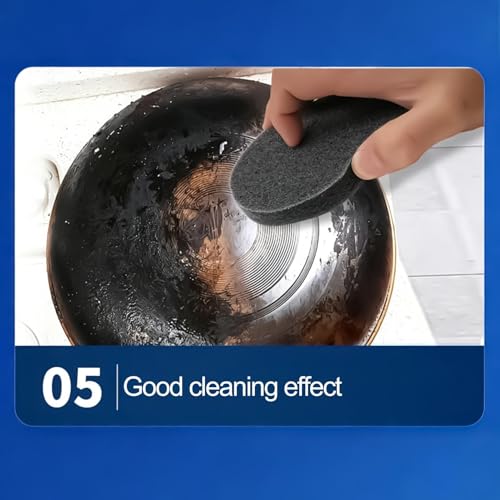 Heavy Duty Kitchen Scrub Pads Scraper Brush Set - Strong Stain Removal Dishwashing Sponge Cleaner, Multipurpose Cleaning Pad | Kitchen Pan Pot Oven Sink Stove Skillet Grease Dirt Scrub Househo