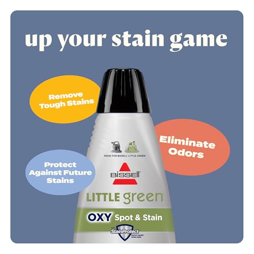 BISSELL Little Green Mini Portable Carpet and Upholstery Deep Cleaner, Car/Auto Detailer, with HydroRinse Self-Cleaning Tool and 4" Tough Stain Tool, Tea Green, 4075 - color: Tea Green, style: Little Green Mini