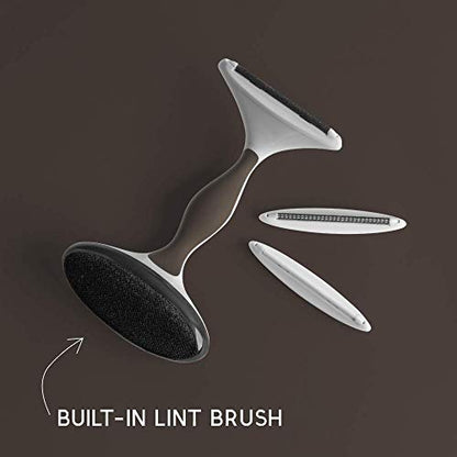 GLEENER Battery-Free Fabric Shaver & Lint Brush | Ultimate Fuzz Remover Sweater Comb | Lint Remover and Depiller for Clothing & Furniture (Taupe) - color: Taupe
