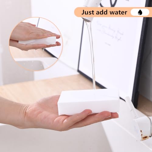 Magic Sponges Eraser,20 Pack Melamine Sponge in Bulk,2X Density,Long Lasting,Cleaning Sponge for Kitchen, Bathroom,Bathtub, Sink,Furniture, Wall Cleaner (White（20PCS）, 3.93x2.36x0.79in) - color: White（20pcs）, size: 3.93x2.36x0.79in
