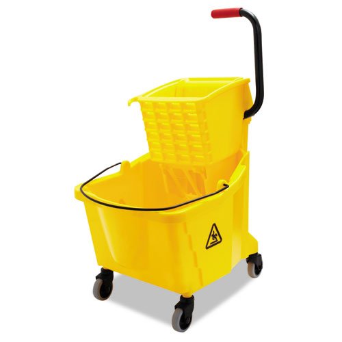 Pro-Pac Side-Squeeze Wringer/Bucket Combo, 8.75 gal, Yellow - Includes one each.