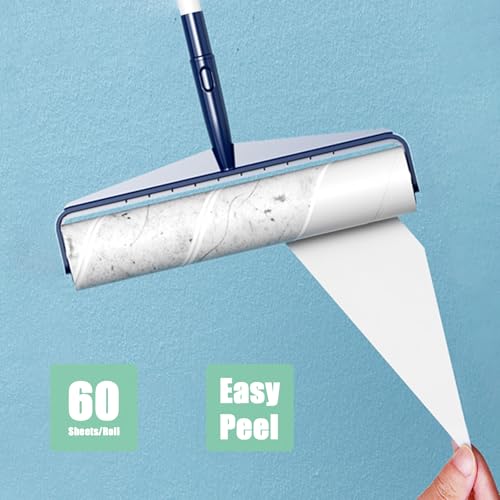 9.8 inch Large Lint Roller Refills Only, 9.8'' Extra-Wide Lint Roller Refill Pack of 5 Rolls Total 300 Sheets for Pet Hair Remover Home Floor Carpet Clothing Sofa Cleaning (9.8'' Wide) - size: 9.8'' Wide (Pack of 5, Total 300 Sheets)