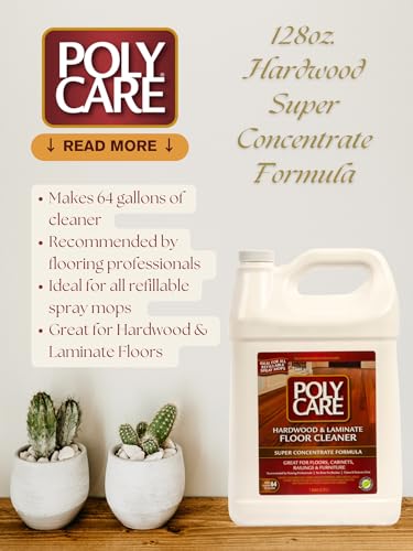 Hardwood Floor Cleaner Super Concentrate - 128 Fl Oz - Fresh- Dilute Concentrate with Water for Spray Mops and Spray Bottles - Residue-Free Floor Cleaning Solution - color: ...