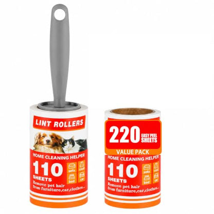Lint Roller, Lint Rollers for Pet Hair Extra Sticky,Pet Hair Remover for Laundry, Lint Rollers for Pet Hair on Clothes, Furniture & Car - Dog & Cat Hair Removal Tool