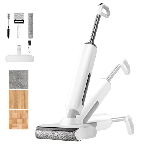 Wet Dry Vacuum Mop - Self-Cleaning Floor Washer with 180°Lie-Flat & 0 Hair Tangle, Self-Propelled Edge Cleaning, 60Min Runtime, Designed for Pet Hair, Kids' Spills & Daily Household Cleaning - size: HCLA3Air